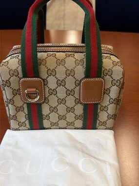 Gucci Mini GG Supreme Canvas Top-Handle Bag